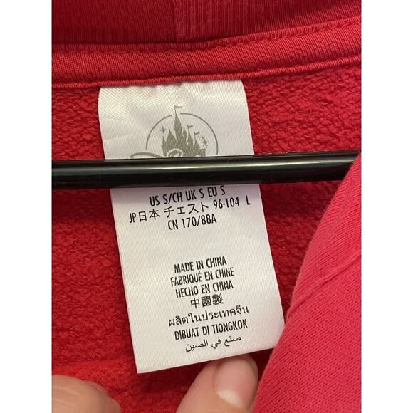 Disney Good Times Hoodie Sweatshirt Mens S Mickey Horace Horse Distressed Red - Picture 3 of 7